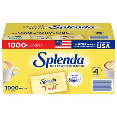 Splenda Zero Calorie Sweetener Packets (1,000 ct.) - Sam's Club