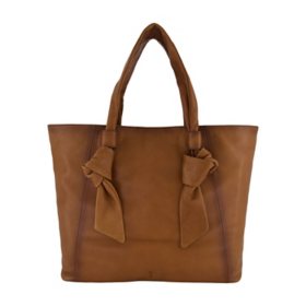 Frye Nora Knotted 100% Genuine Leather Women's Tote Shoulder Bag