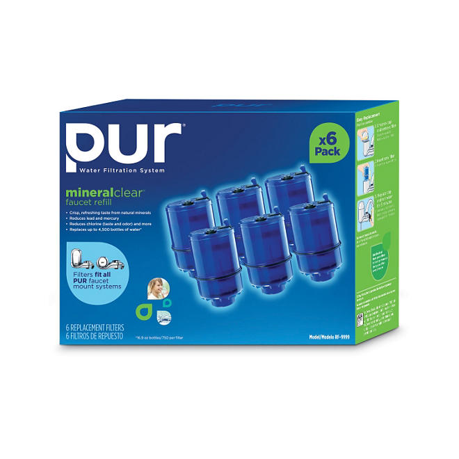 PUR Faucet Mount Mineral Clear Replacement Filter - 6 pk.