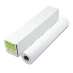 HP Designjet Inkjet Large Format Paper,4.9 mil, 24" x 150 ft,  White