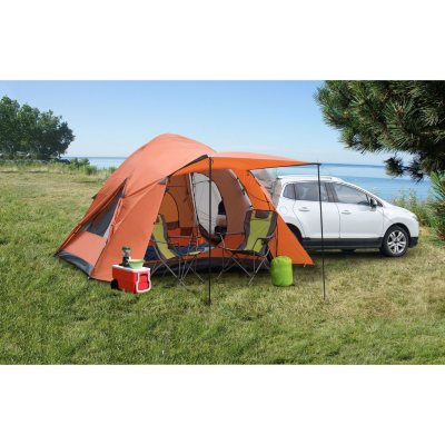 Outdoor Drive Away Car Tent SUV Tailgate Attachment Tent Rain Fly