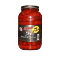 Hannah's Pickled Sausage, Red Hot (128 fl.oz.)