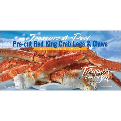 Treasure-A-Peel Pre-Cut Red King Crab Legs & Claws - Sam's Club