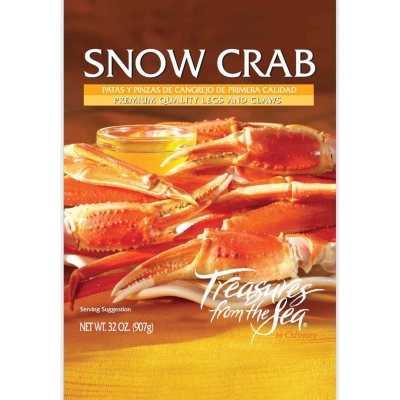 Treasures from the Sea Snow Crab 2 lb Sam s Club