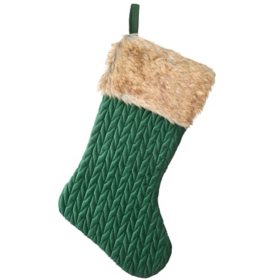 19" Rural Homestead Collection Quilted Stocking