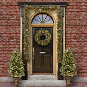 National Tree Company Pre-Lit Frosted Berry Assortment