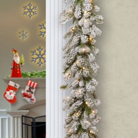 National Tree Company 9' FeelReal® Snowy Sheffield Spruce Garland