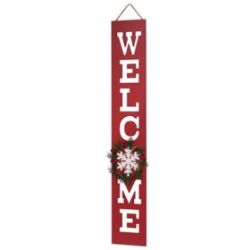 42" Winter Welcome Sign