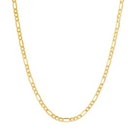 Figaro Chain Necklace in 14K Gold