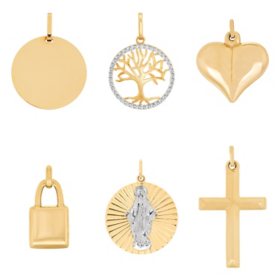 Statements & Symbols 14k Gold Pendant Charms