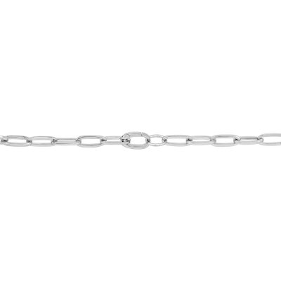 Sterling Silver 0.29 CT T.W. Diamond Padlock Paperclip Necklace - Sam's Club