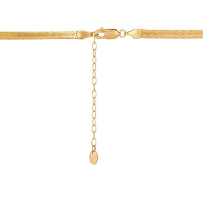 14K Yellow Gold Herringbone Chain