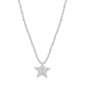 0.25 CT. T.W. Diamond Star Pendant in Sterling Silver