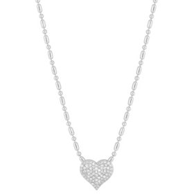 0.25 CT. T.W. Diamond Heart Pendant in Sterling Silver