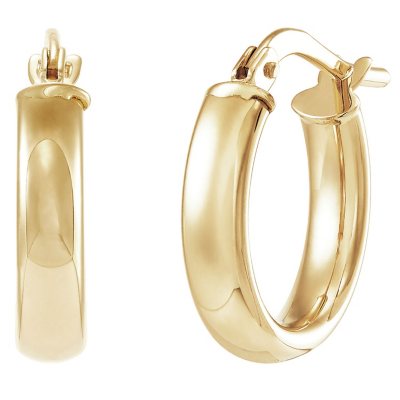 Gold Hoop Earrings Set