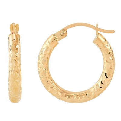 14k solid gold hoop earrings 2.9 grams sold SCRAP