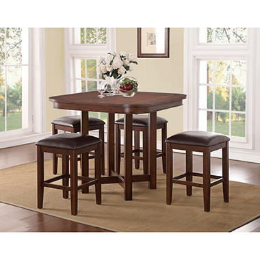 Athena 5 Piece Counter Height Pub Set with Game Board