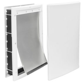 Premier Pet Medium Plastic Pet Door, White (8 1/8" x 12 1/4" opening)