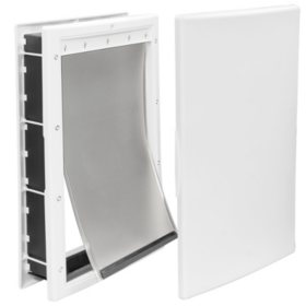 Premier Pet Large Plastic Pet Door, White (10 1/8" x 16 1/4" opening)