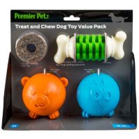 Premier Pet Treat and Chew Dog Toy Value Pack, Medium (8 ct.)