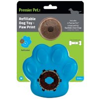 Premier Pet Paw Print Refillable Dog Toy, Medium