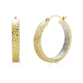 Gold Earrings 001-425-00490 14KY - Gold Earrings, P.J. Rossi Jewelers