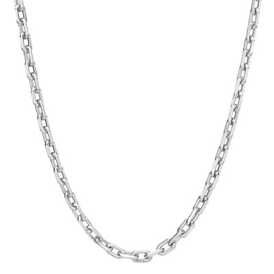 Italian Sterling Silver Rolo Fashion Chain Necklace 1mm #C066-SSR – BERRICLE