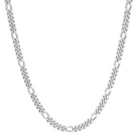 Figaro Chain Necklace in Sterling Silver