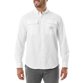 Avalanche Men's Stretch Woven Plaid Button Up Shirt With Zipper Pocket