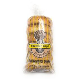 Hawaiian Bagel California Style Everything Bagels 6 ct., 24 oz.