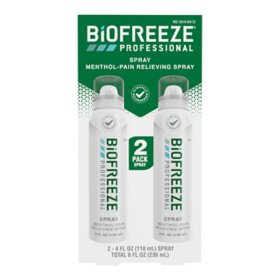 Biofreeze Professional Menthol Pain Relief Spray, 4 fl. oz, 2 pk.	 		 		 		 		 		