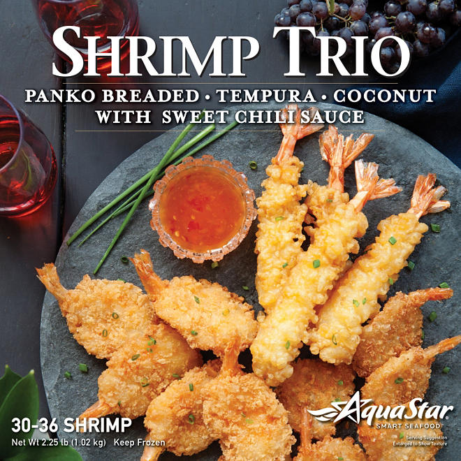 Aqua Star Shrimp Trio Appetizer (2.25 lb., 30-36 shrimp)