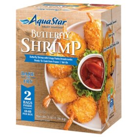 Aqua Star Frozen Butterfly Shrimp 3 lbs.