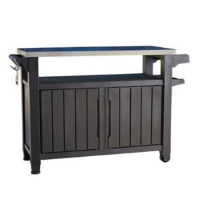 Keter Outdoor Entertainment Storage Station Grilling Table Sam S