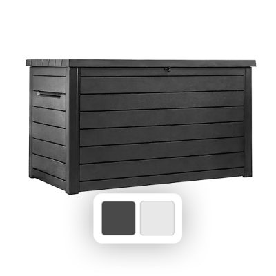 Keter 230 Gallon Outdoor Storage Deck Box, Graphite