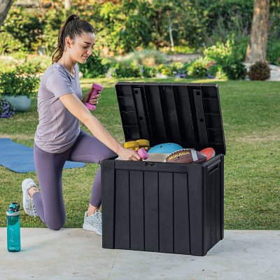 Keter urban 30 gallon deals deck box outdoor storage table