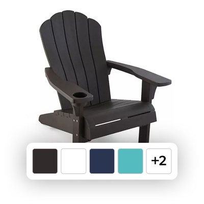 Keter Everest Adirondack Chair with Integrated Cupholder