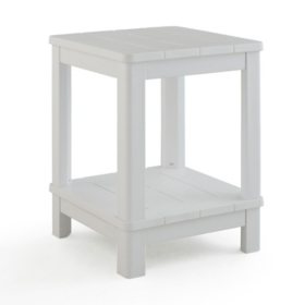Keter Deluxe Side Table with Shelf, Assorted Colors