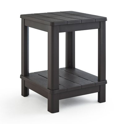 Keter Deluxe Side Table with Shelf