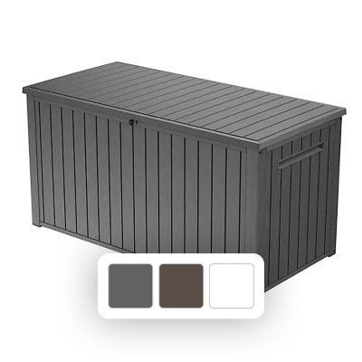 Keter 170 Gal. Resin Deck Box Large Indoor/Outdoor Storage