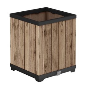 Keter Signature Collection 18" Resin Square Tall Planter