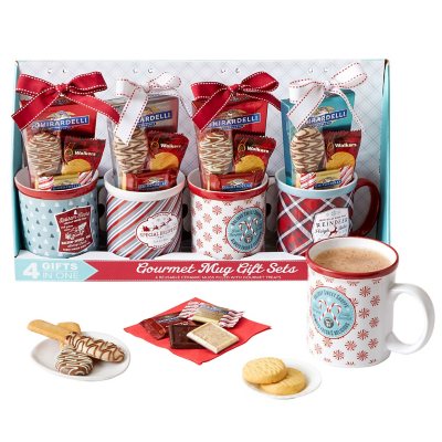 MUG SETS CHRISTMAS THE CELLAR EMBOSSED HOLIDAY SNACK PLATE Details about   SET/4 PCS 
