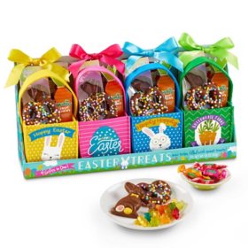 Easter Felt Tote Filled with Treats, 4 pack		