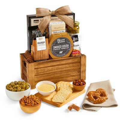 Wooden Crate Gift Basket