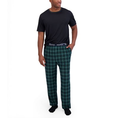 Nautica Men's Pajama Set Heather/Emerald YardM:- M, Heather/Emerald Yard