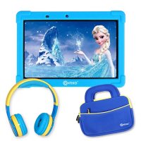 Contixo 10" Kids' Learning Tablet Bundle - 2GB RAM, 16GB Storage, Android 10, Dual Cameras, Parental Control, Wireless Bluetooth Kids Headphone & Storage Bag
