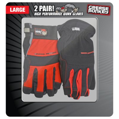 2 PK GM GLOVES LG GREASE MONKEY - Sam's Club