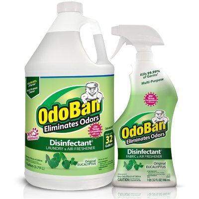 OdoBan Disinfectant & Odor Eliminator, Eucalyptus (1 gal. concentrate + 32  oz. Ready-to-Use Spray) - Sam's Club