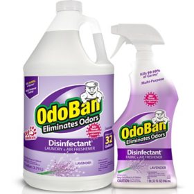 OdoBan Disinfectant & Odor Eliminator, Lavender (1 gal. concentrate + 32 oz. Ready-to-Use Spray)