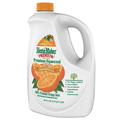 HomeMaker Premium Squeezed Orange Juice Original 89 Oz Sam S Club   0073246323333 A